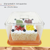 8-inch square box