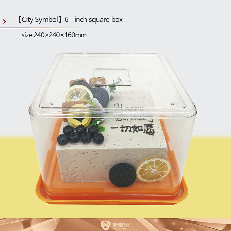 6-inch square box